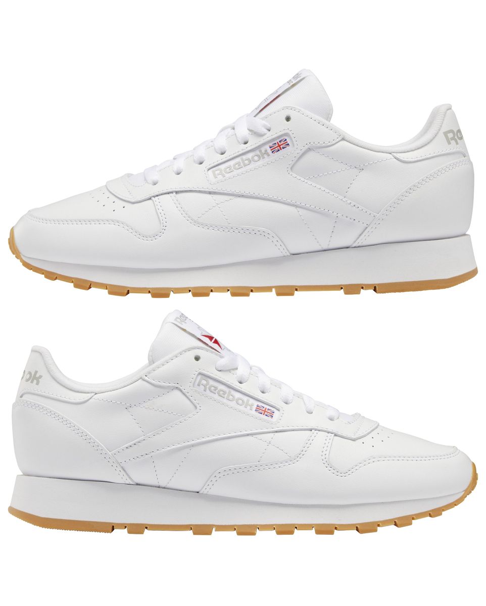 Tenis Reebok Classic Leather Blanco Hombre