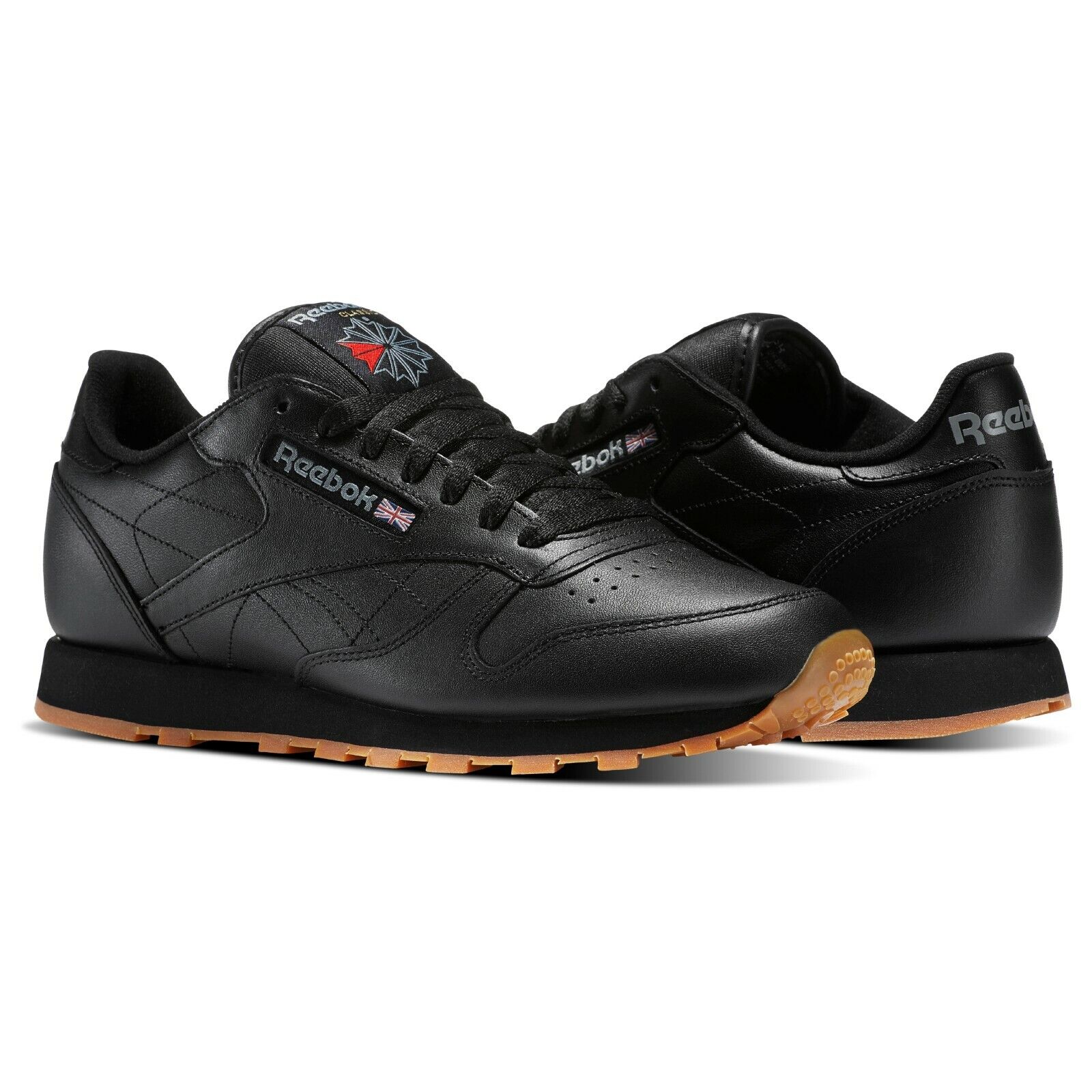 Tenis Reebok Classic Leather Negro Hombre