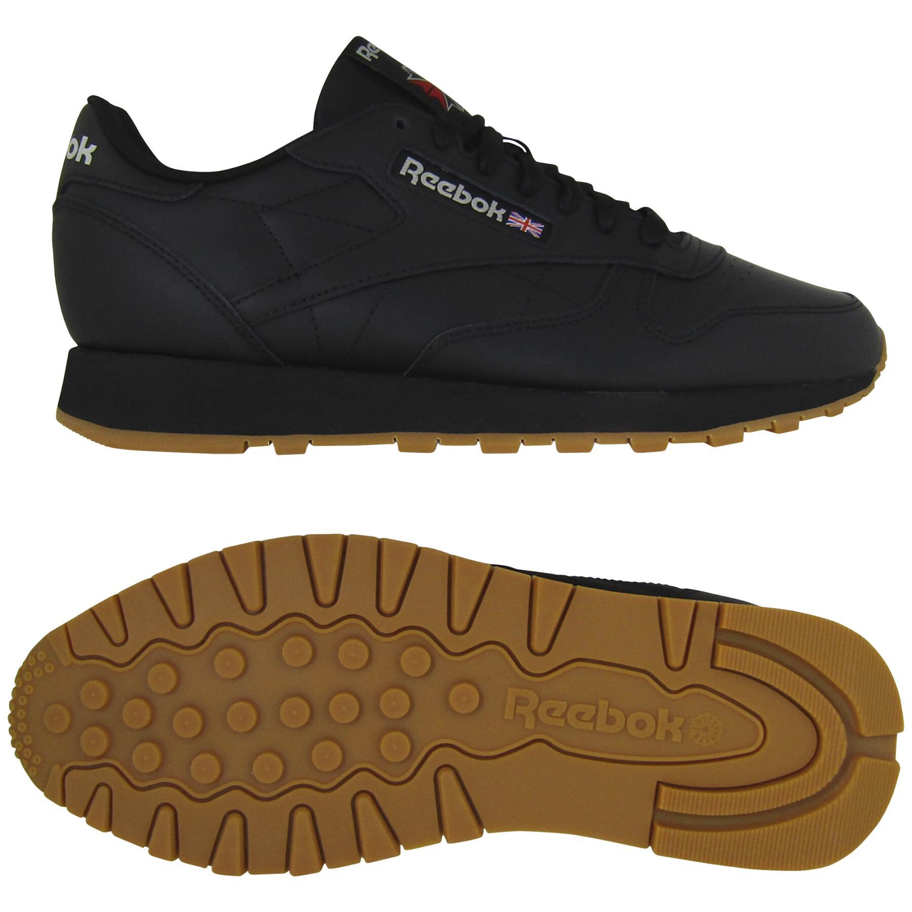Tenis Reebok Classic Leather Negro Hombre