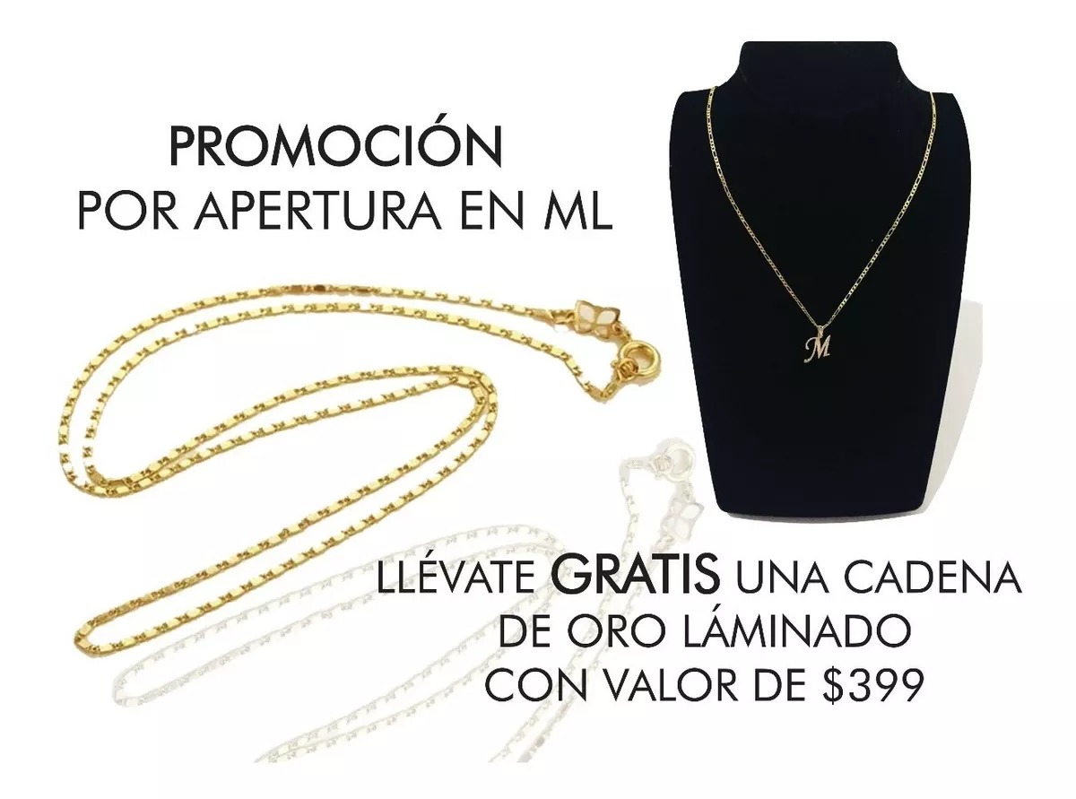 Dije Inicial U Con Zirconias En Oro De 10K + Obsequio