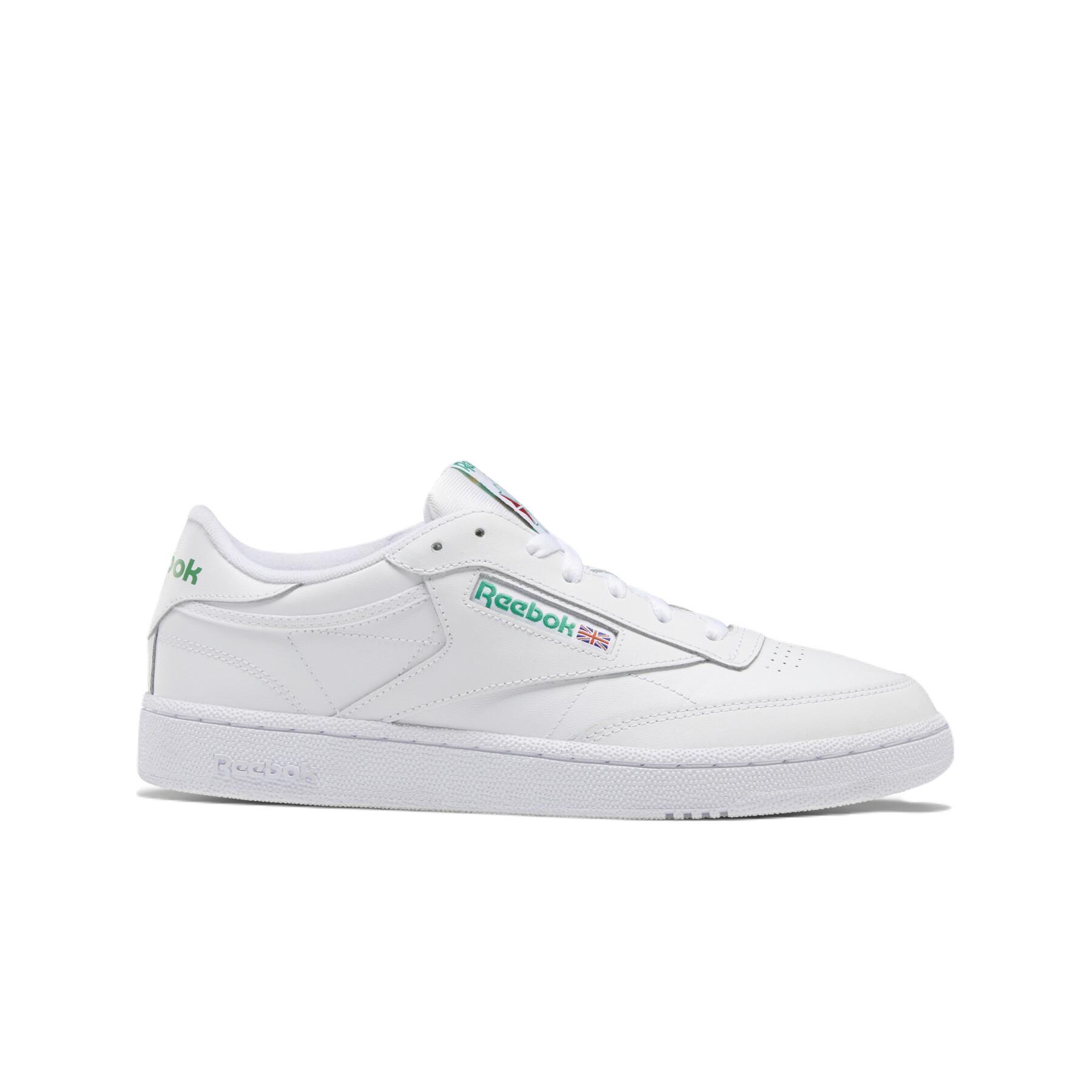 Tenis Reebok Club C 85 Blanco Verde Unisex Ar0456