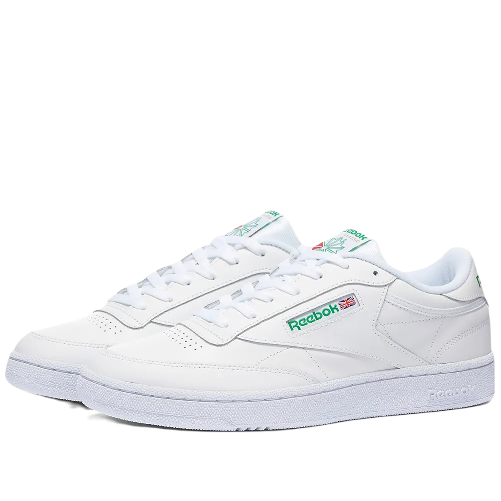 Tenis Reebok Club C 85 Blanco Verde Unisex Ar0456