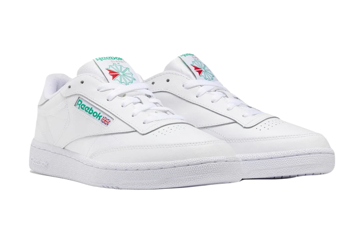 Tenis Reebok Club C 85 Blanco Verde Unisex Ar0456