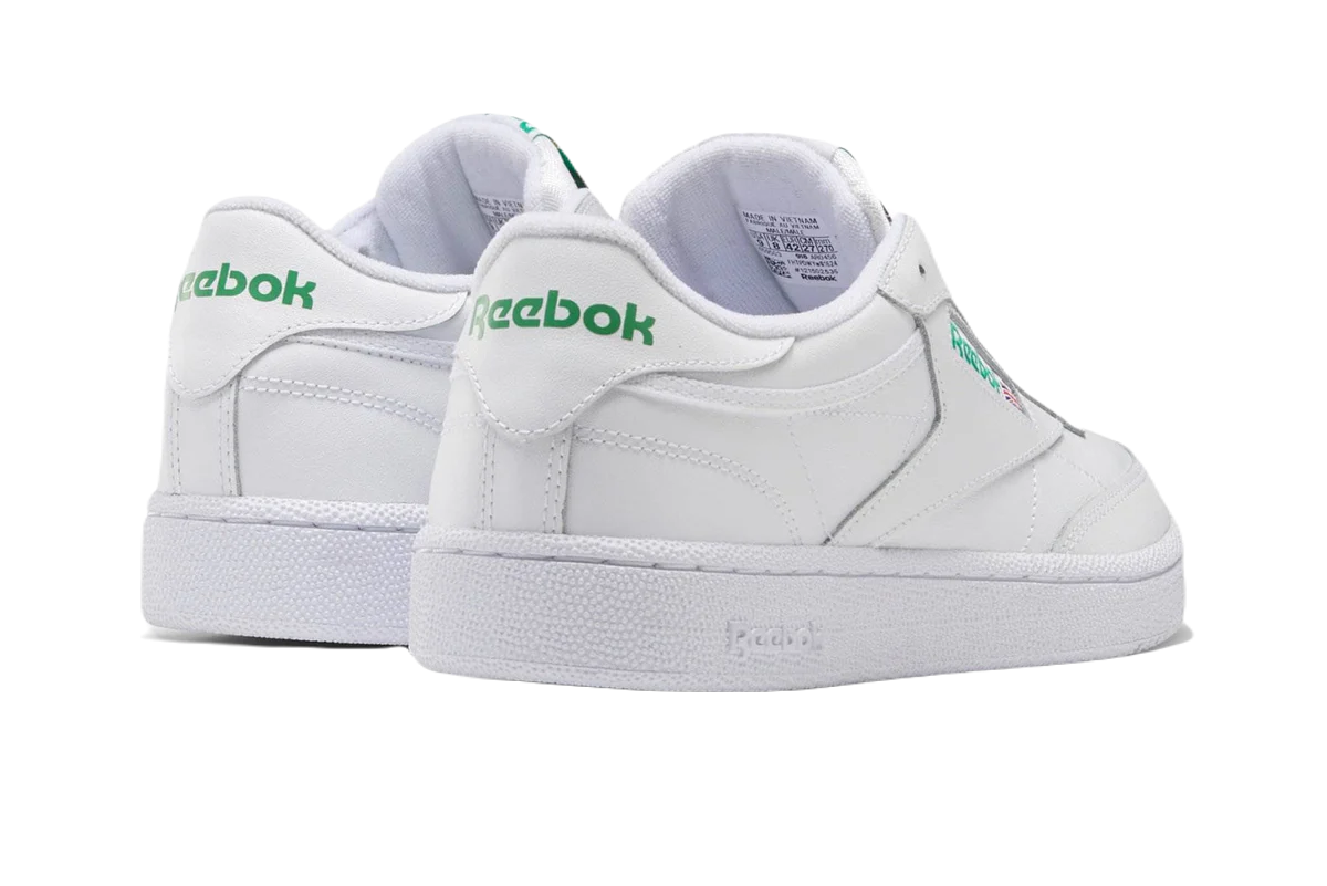 Tenis Reebok Club C 85 Blanco Verde Unisex Ar0456