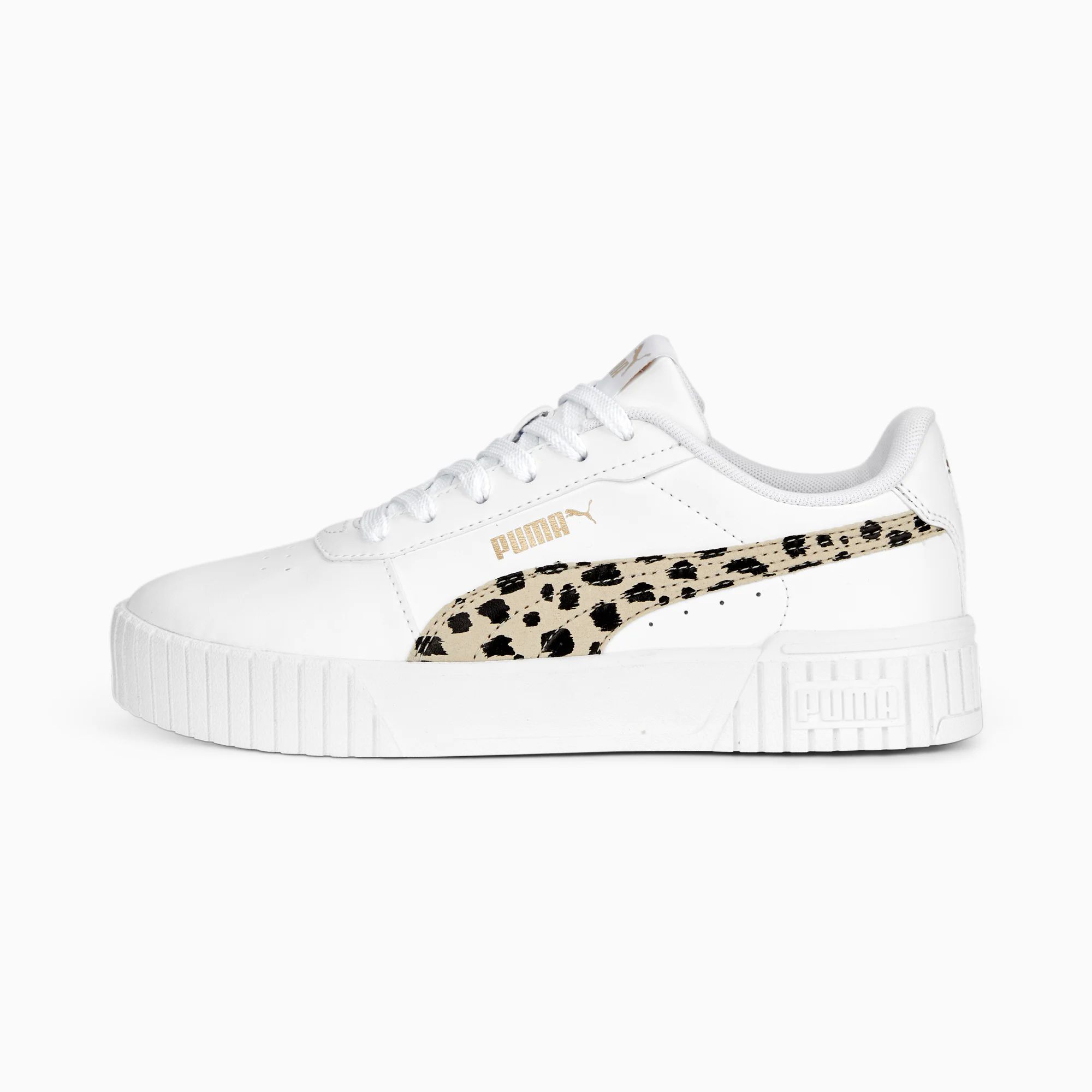Tenis Puma Carina Blanco Animal Print de Dama Original