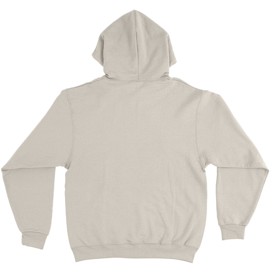 Sudadera Hoodie Hueso Con Capucha y Cangurera