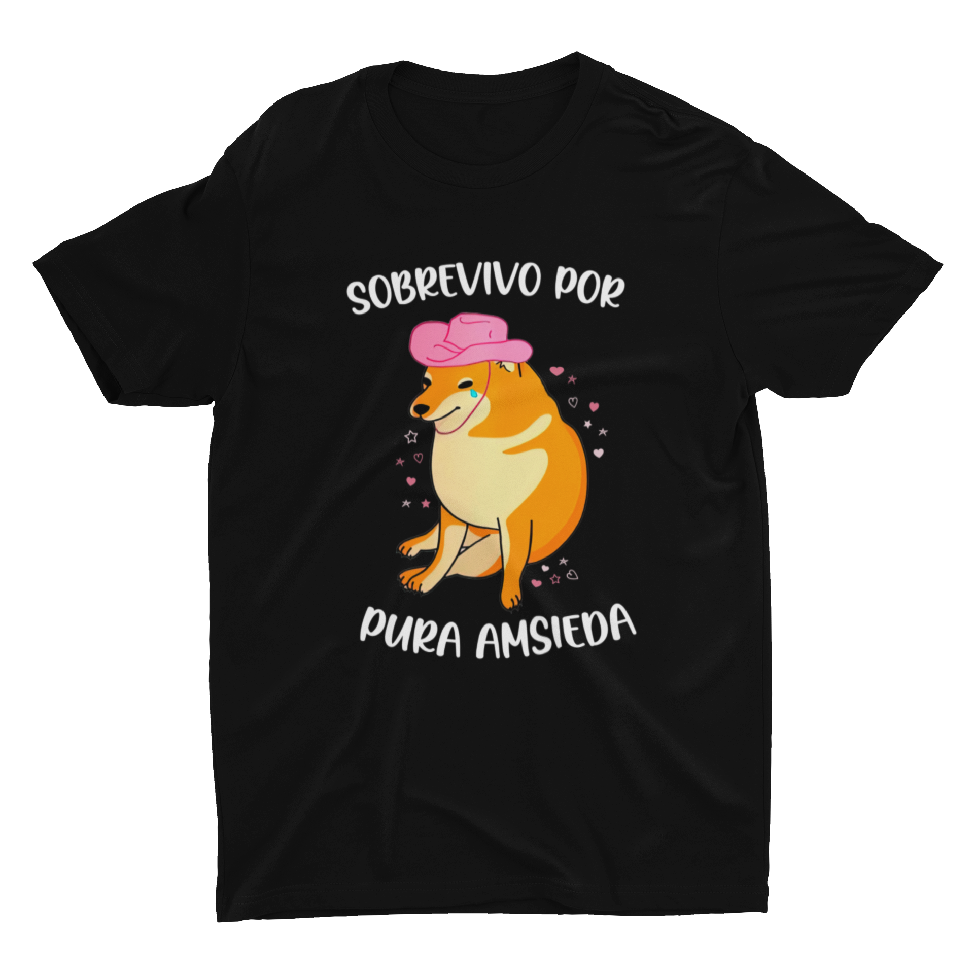 Playera Dama y Caballero Cheems Pura Amsieda Meme RBD