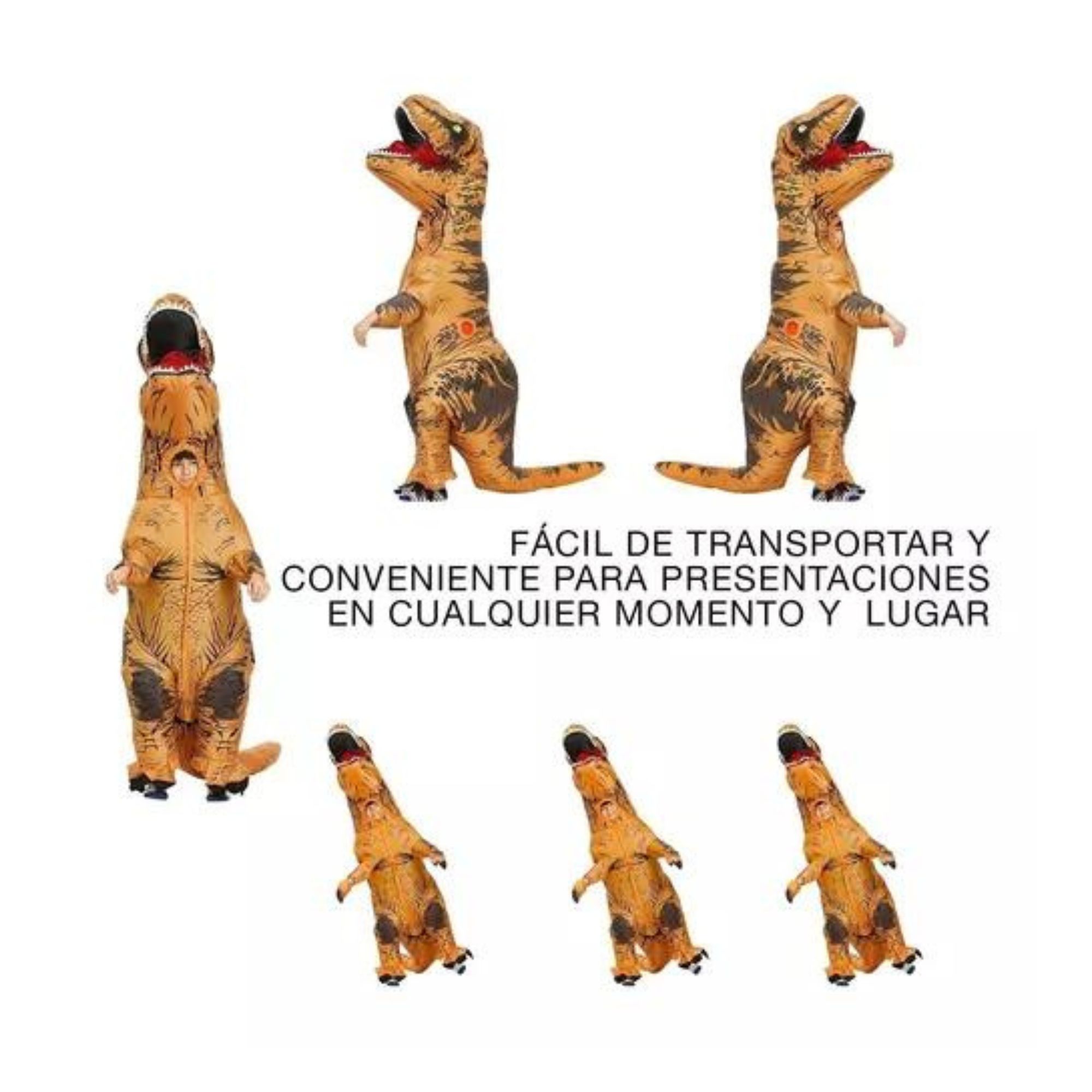Disfraz Inflable De Dinosaurio Para Adultos Fiesta Halloween