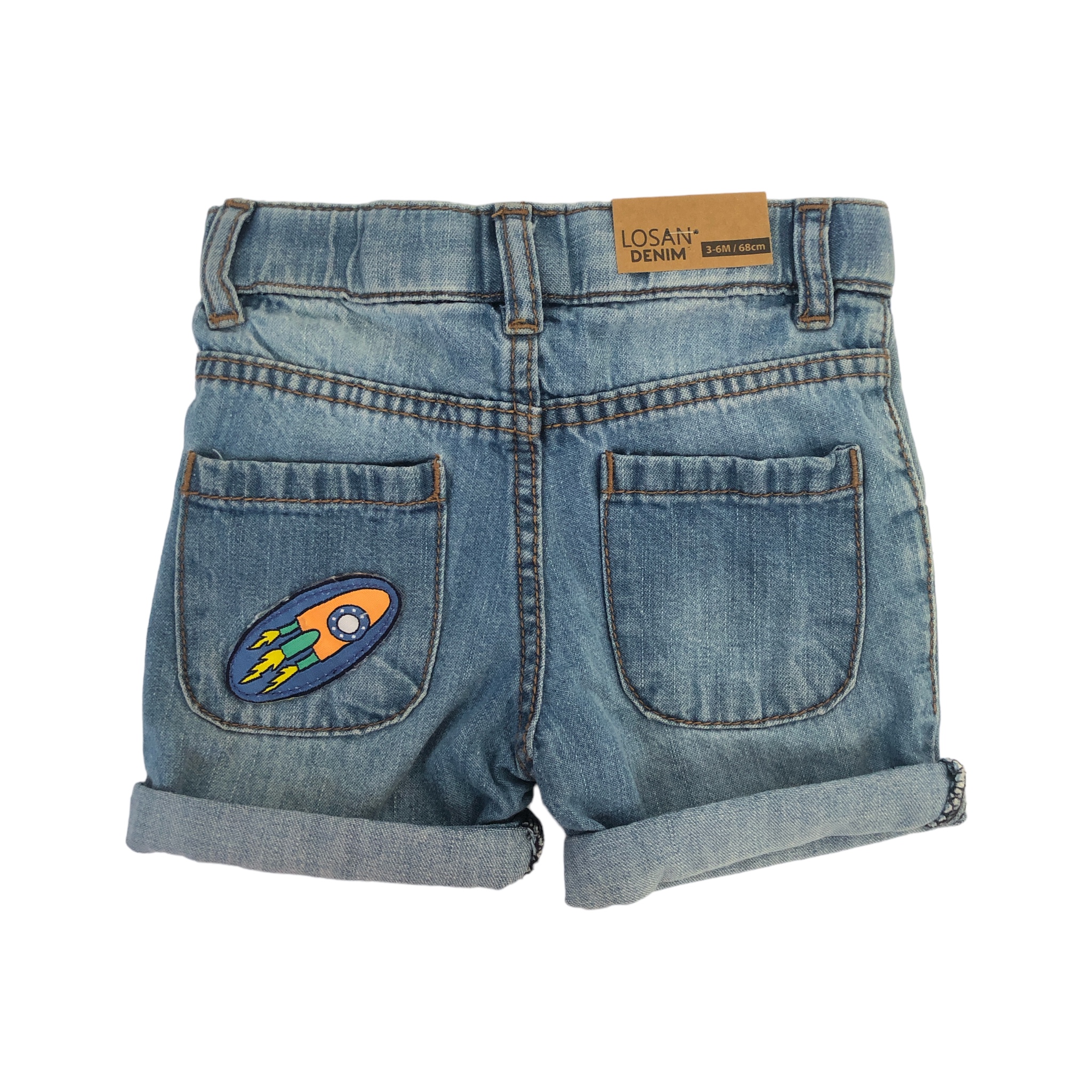 Short de mezclilla para bebé niño Losan