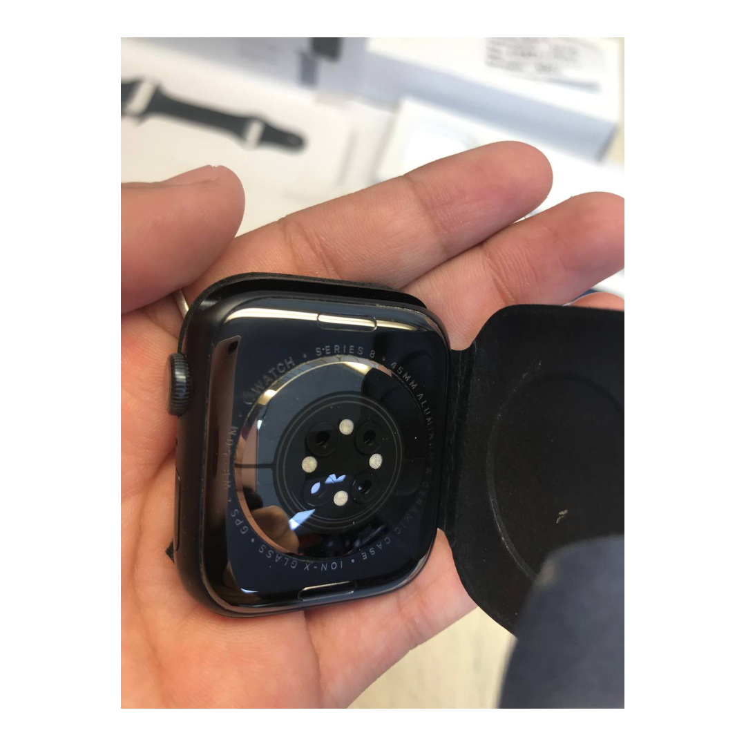 Apple Watch Serie 8 45 Mm Midnight Aluminum A2771 Reacondicionado Grado A