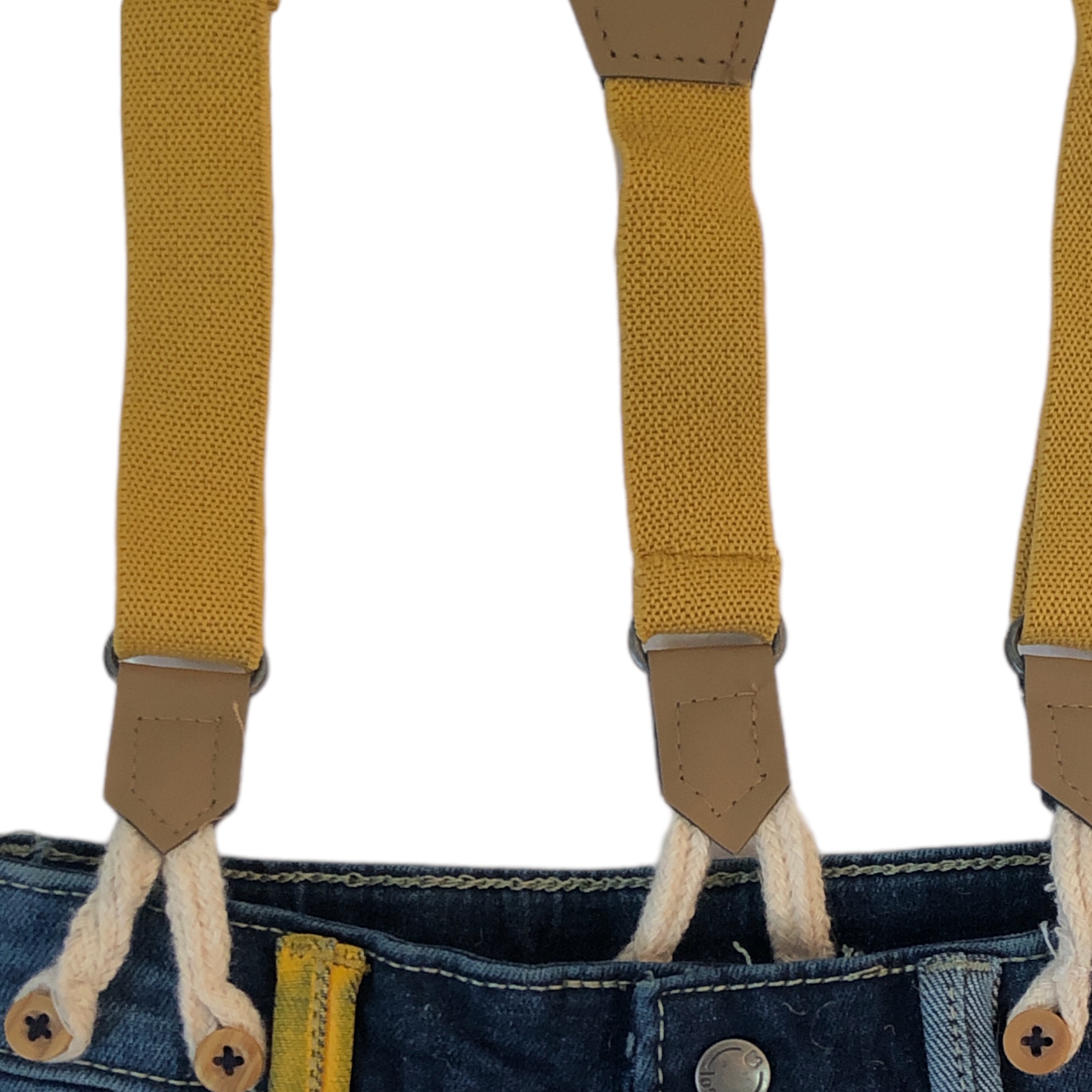 Short de mezclilla con tirantes para bebé niño Losan