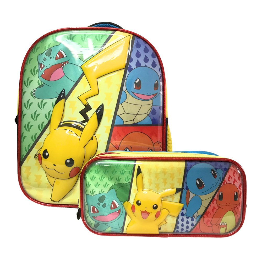 Kit Preescolar Mochila Y Lapicero Pokémon.