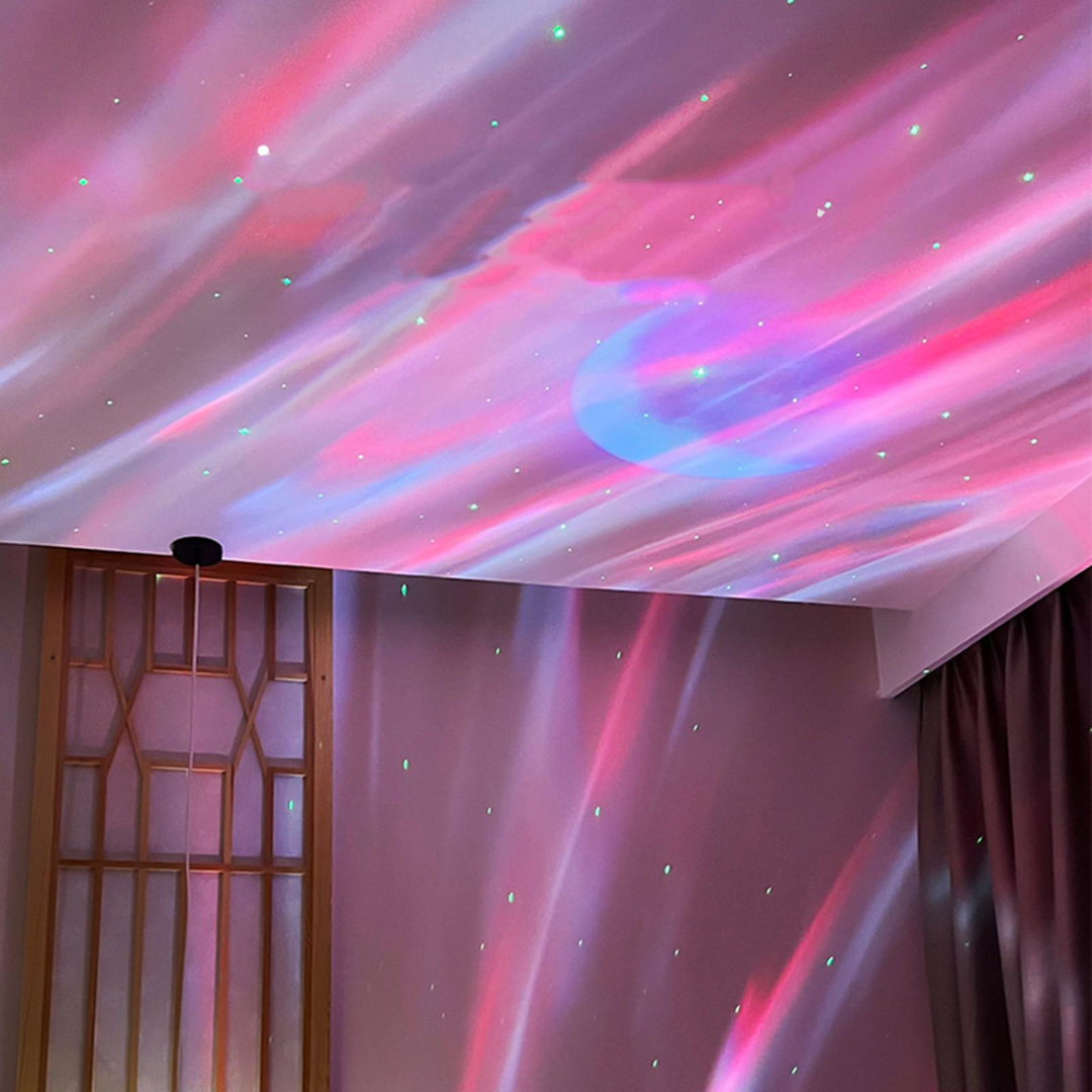 Proyector de Estrellas y Luna Dosyu DY-OVNI-SKY-1 color Blanco con Sonido Ambiental