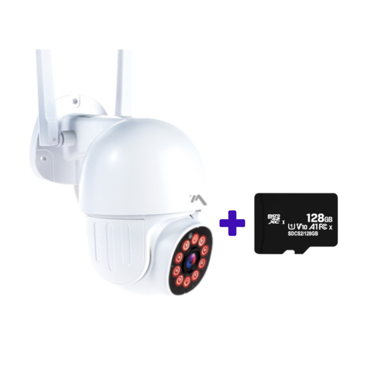 Cámara Seguridad WiFi Exterior Robotizada con memoria 128GB.