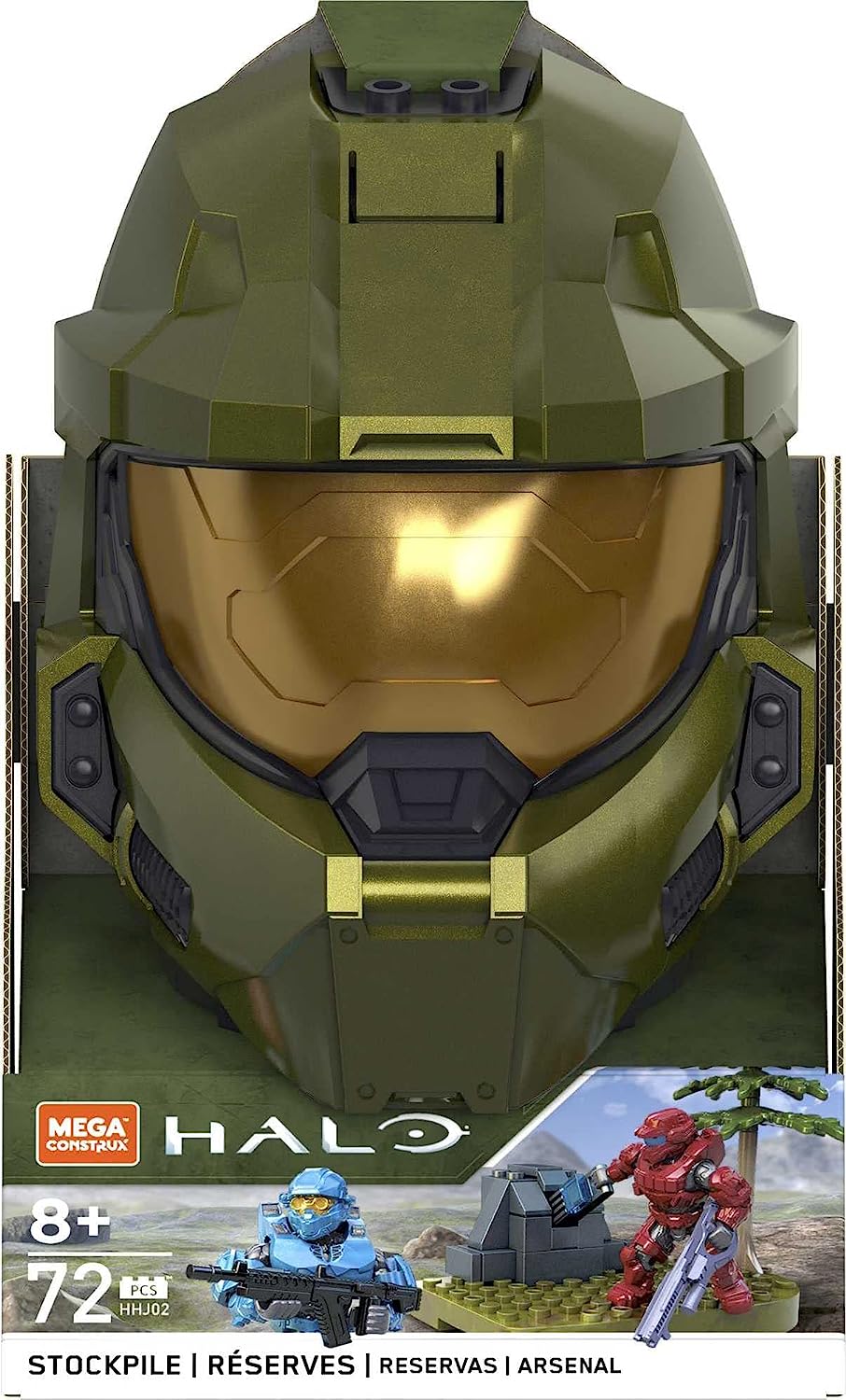 MEGA Halo CASCO VERDE Juguete de Construcción