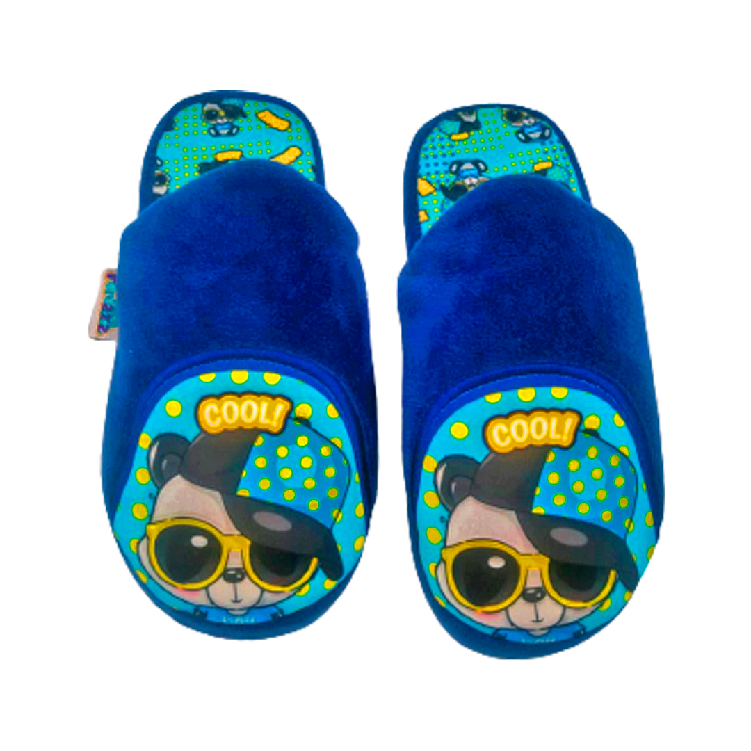 Pantufla Infantil Perezozaz Estilo Rap Panda