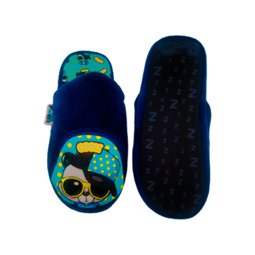 Pantufla Infantil Perezozaz Estilo Rap Panda