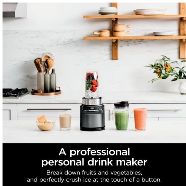 NINJA BN400 Licuadora Personal Nutri Pro Auto-IQ con 2 vasos 