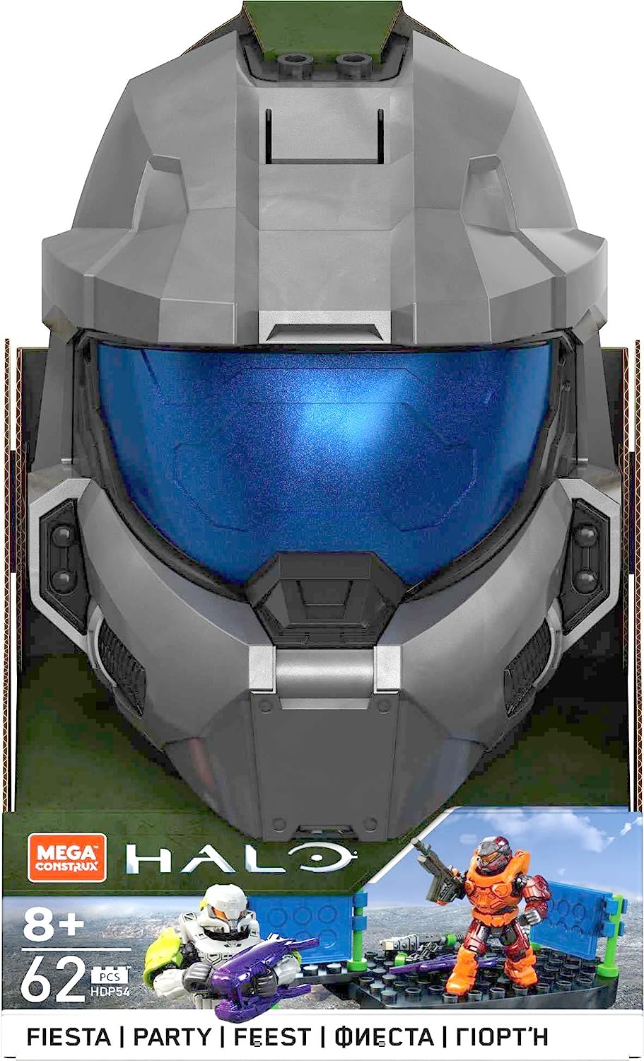 Mega Halo Casco GRIS Juguete De Construcción PARTY