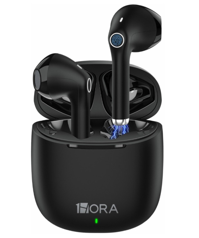 Audífonos Inalámbricos, Audífonos Bluetooth con Microfono Deep Bass Auriculares Bluetooth Con Tipo C Cable 1Hora Aut201 In-ear Earbuds