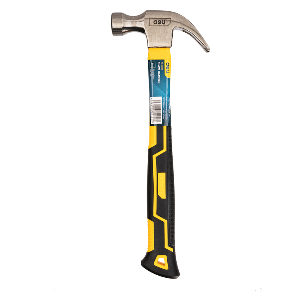 Deli Martillo de u?a Curva 8 oz DL5001 de Acero al carbono