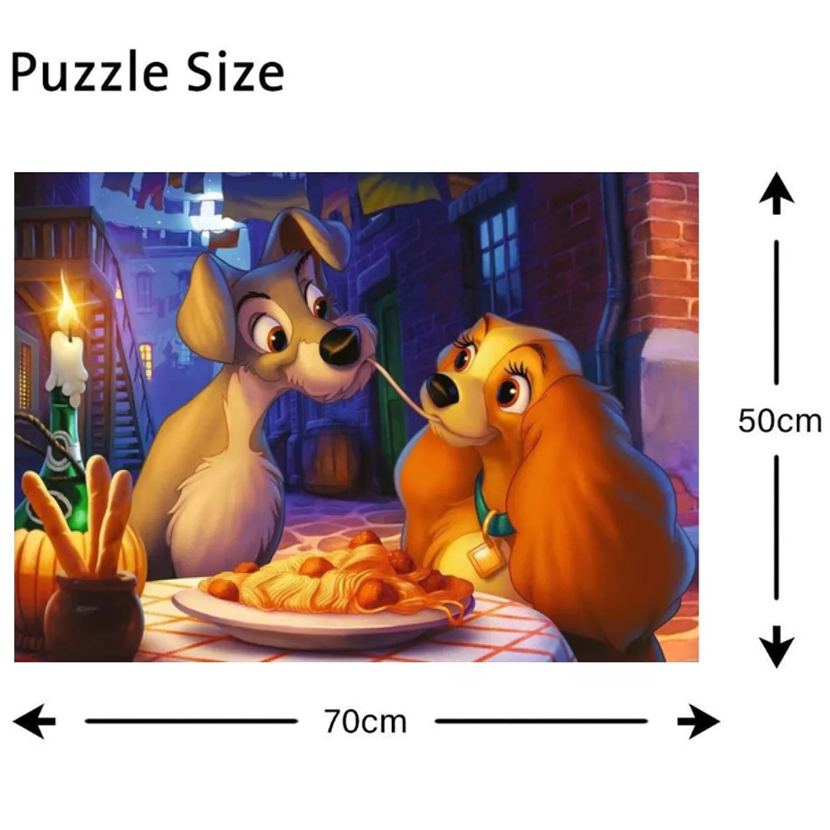 Rompecabezas Ravensburger La Dama Y Vagabundo 1000 Pz