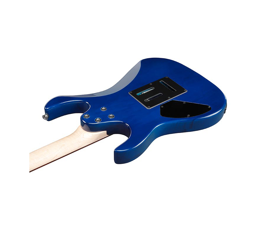 Guitarra Eléctrica Ibanez GRX70QA TBB Azul Transparente Sombreada 