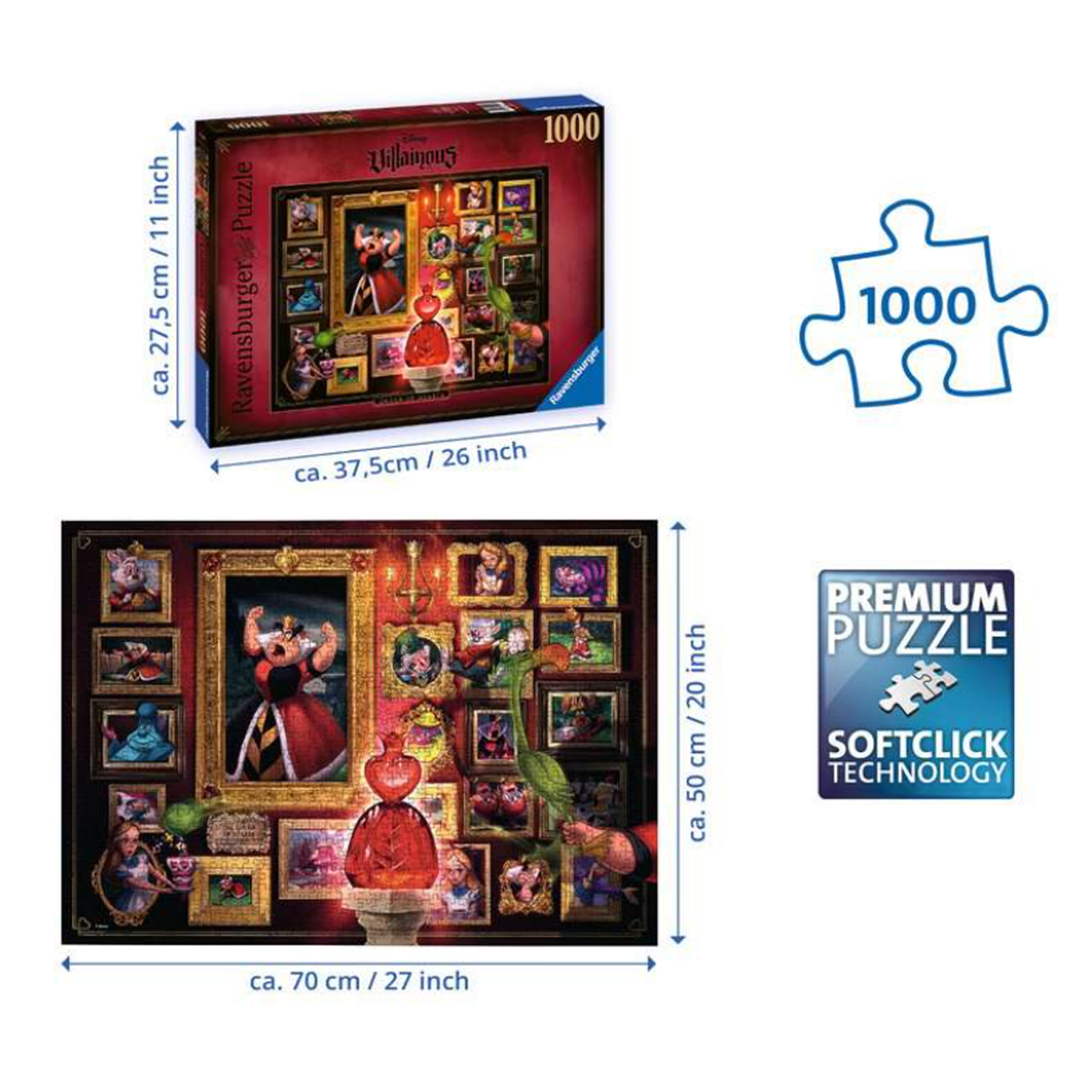 Rompecabezas Ravensburger Diseño Reyna De Corazones