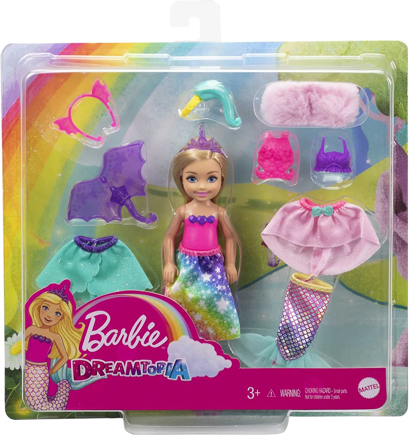 Mattel Barbie Dreamtopia Chelsea Sirena Rosa GJJ86