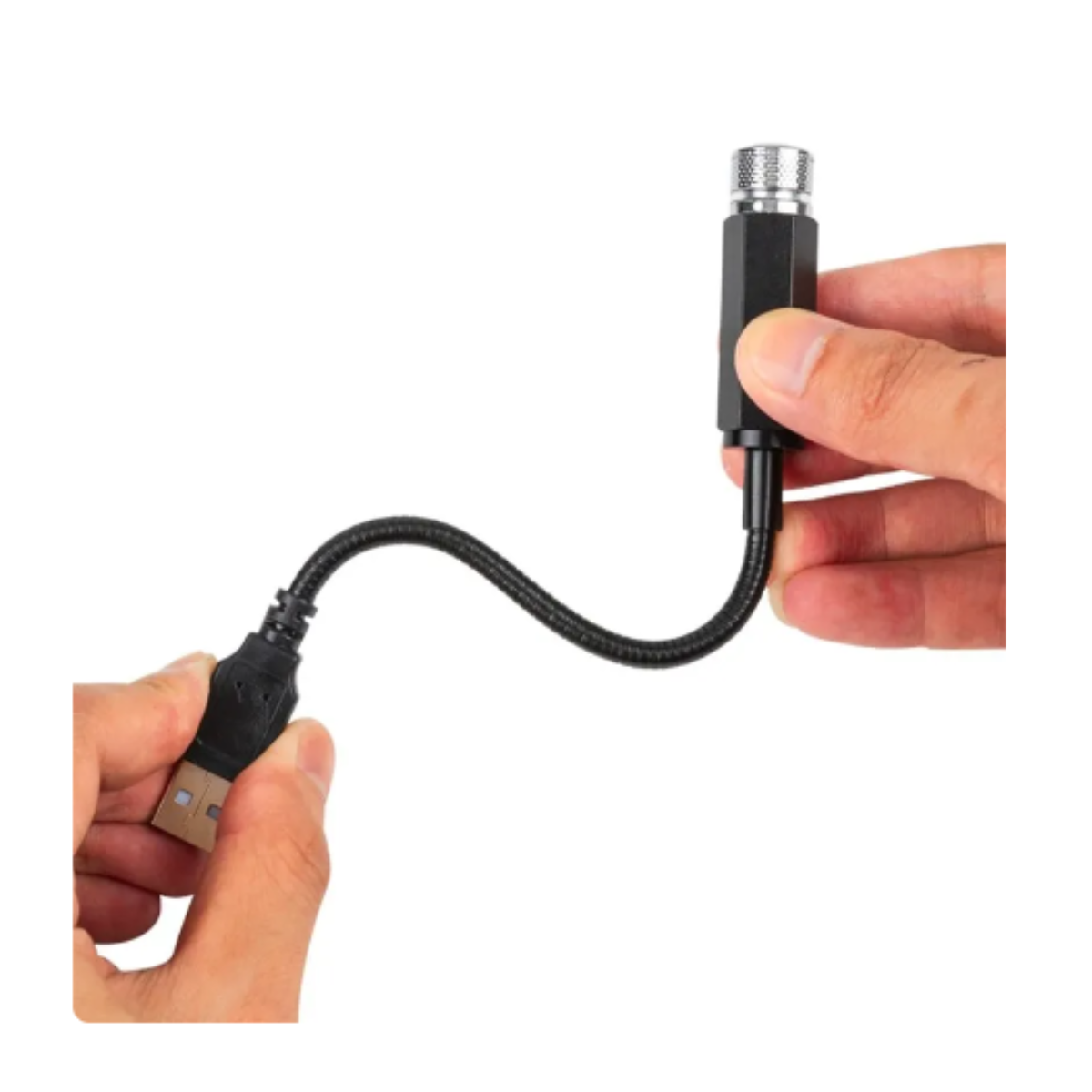 Lámpara LED techo coche proyector luz nocturna lámpara USB azul decorativa auto decoración cuarto