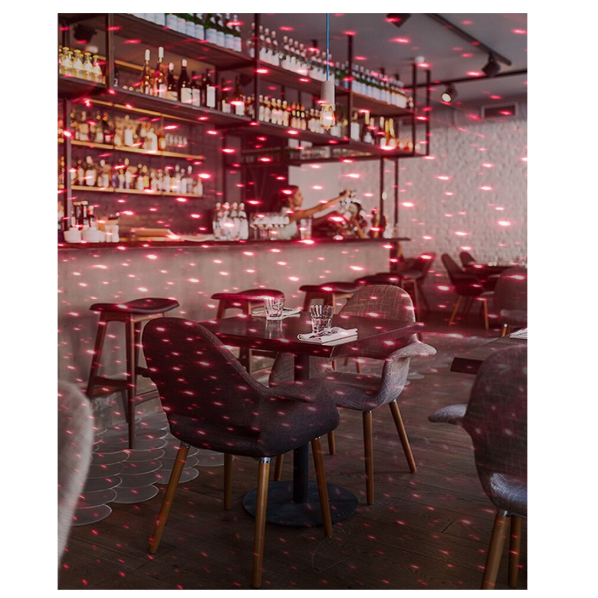 Lámpara LED techo coche proyector luz nocturna lámpara USB azul decorativa auto decoración cuarto