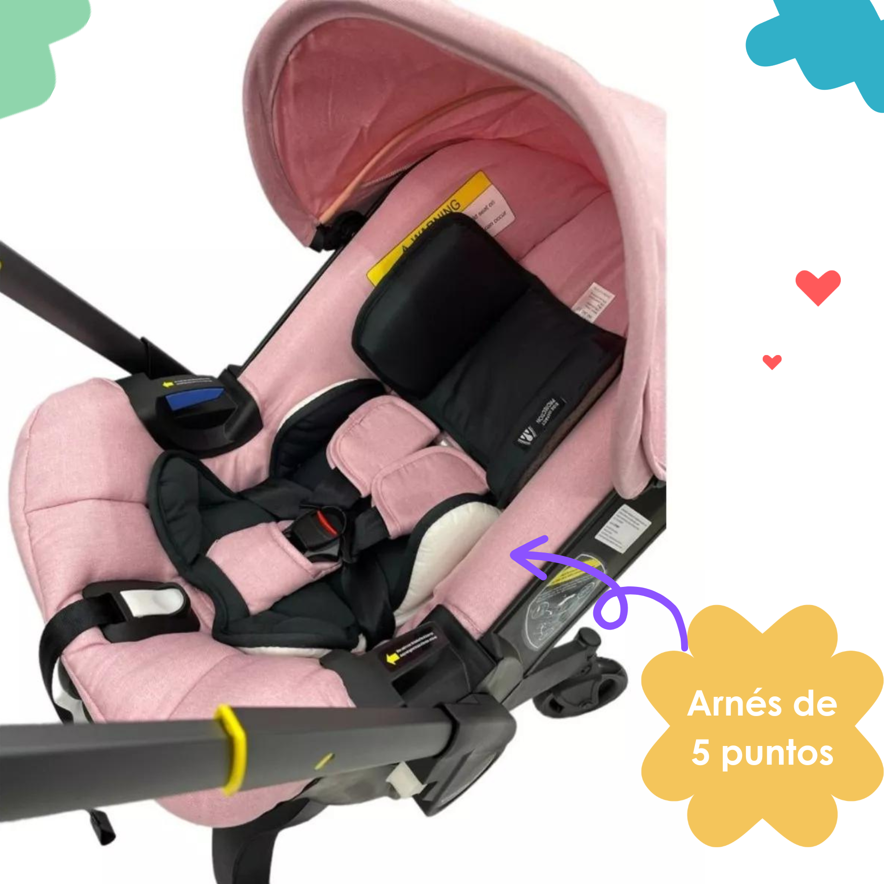 Carriola De Paseo Plegable  Confety World Jsts800 Rosa