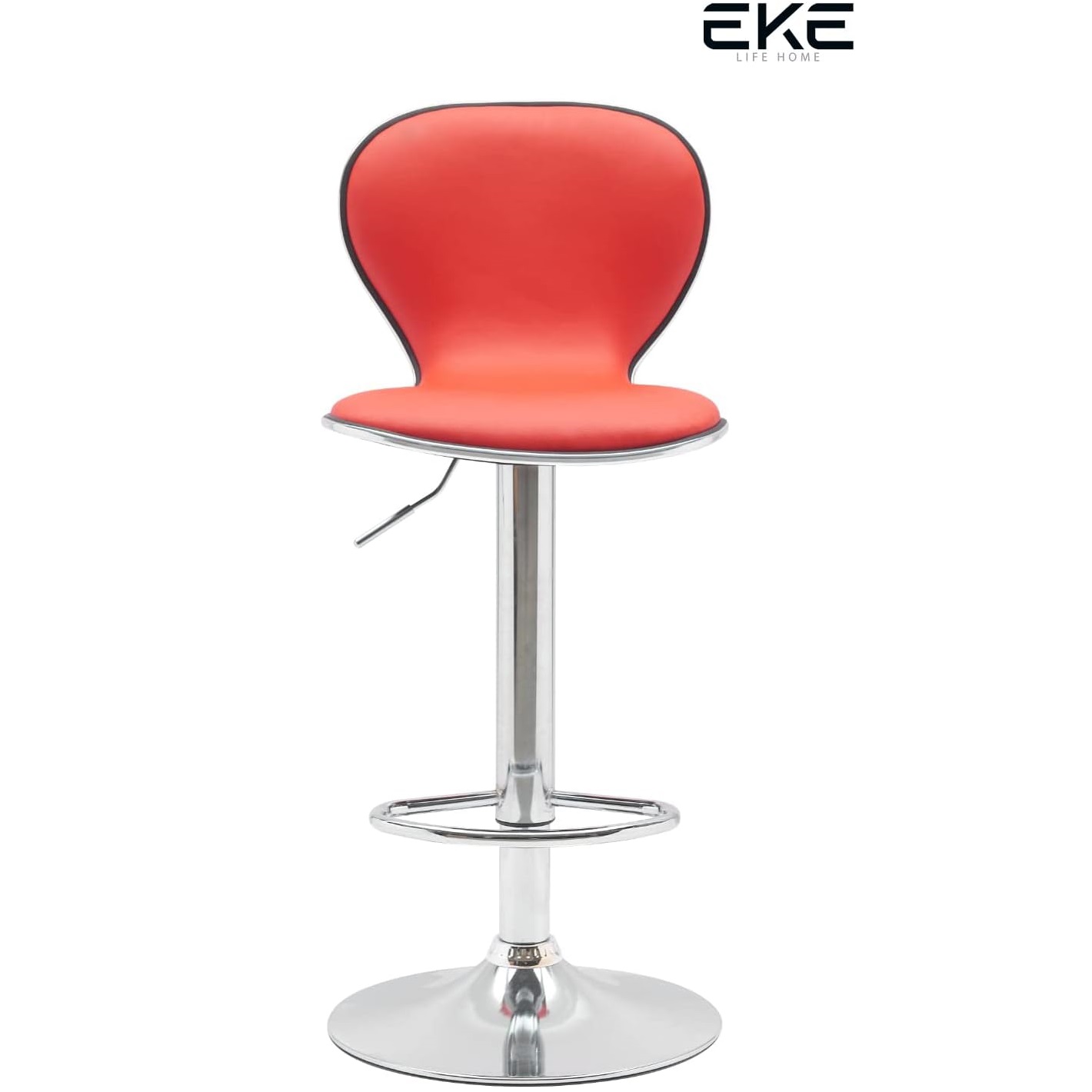 Banco Alto Giratorio con Respaldo para Barra Desayunador, Cocina 8163