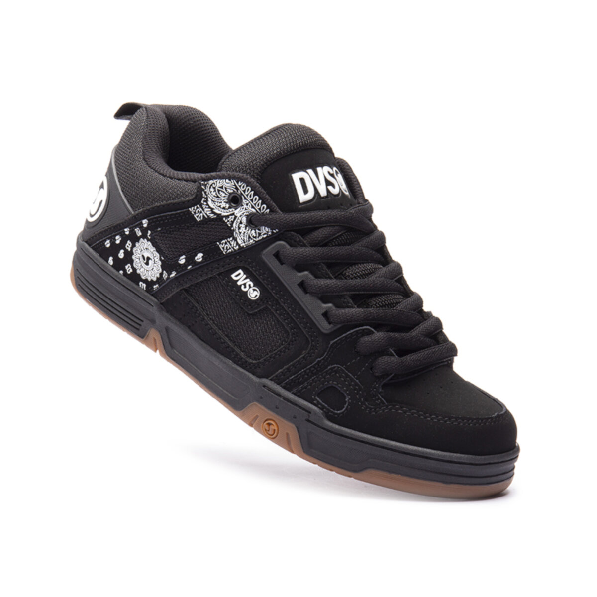 Tenis DVS Comanche 968 BLK WHT PRT.