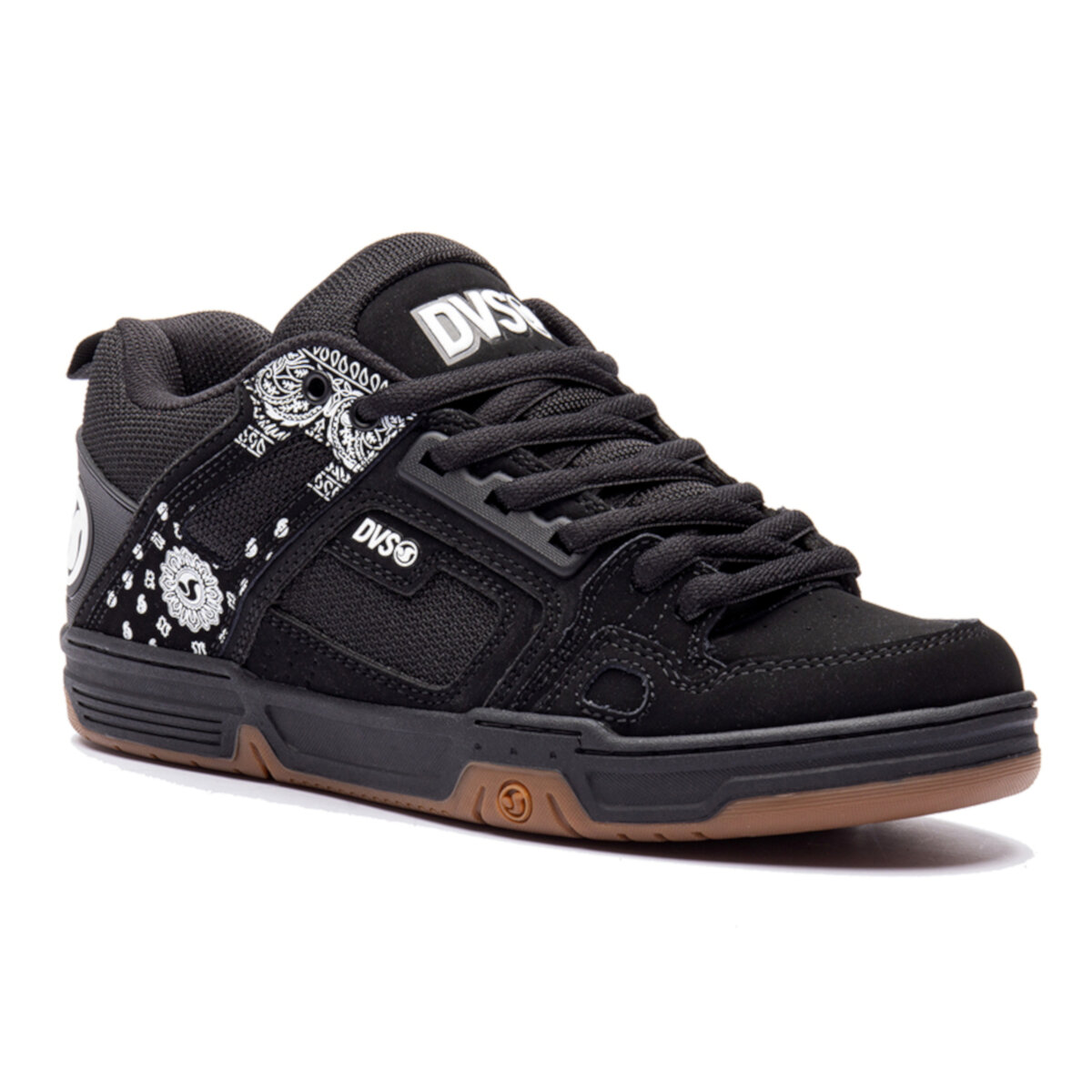 Tenis DVS Comanche 968 BLK WHT PRT.