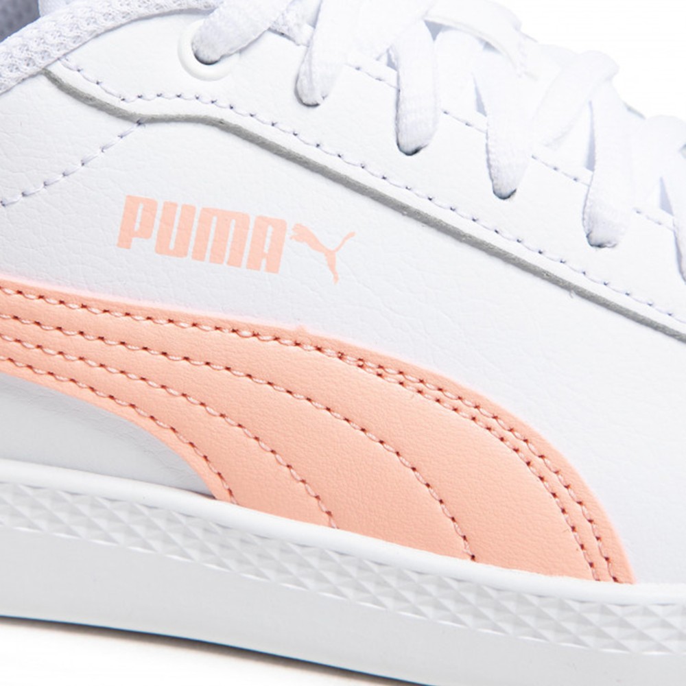 Tenis Puma Smash V2 L Blanco Naranja Mujer 365208 26