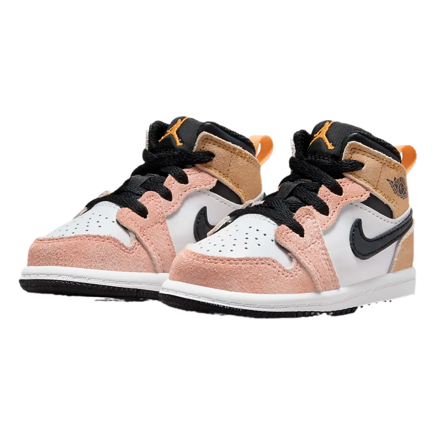 Tenis Casual Nike Jordan 1 Mid Naranja para Beb DX4366 800