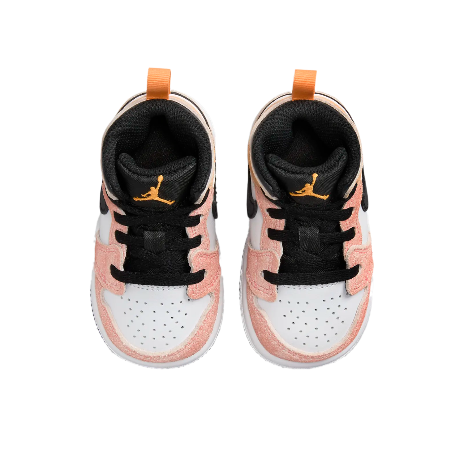 Tenis Casual Nike Jordan 1 Mid Naranja para Bebé DX4366-800