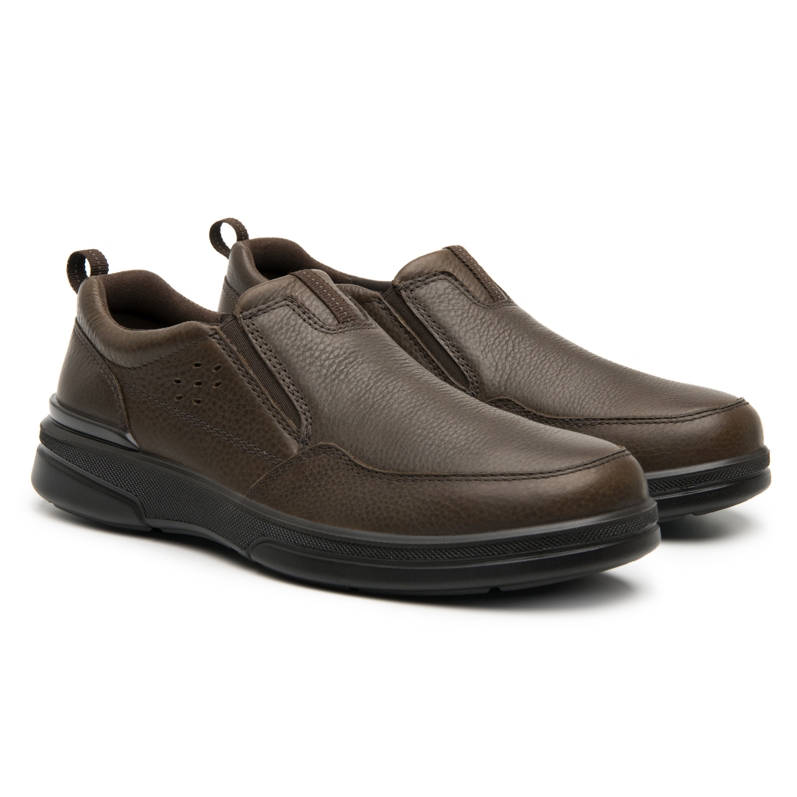 Mocasines Slip On De Hombre Flexi Clasicos 410606 Chocolate