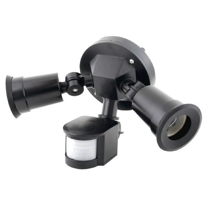 Reflector LED con Sensor MXSEL-001-28 1 a 11m 5 a 480s Carga 2x75W Entrada E27 127V 60Hz Negro SensaLight