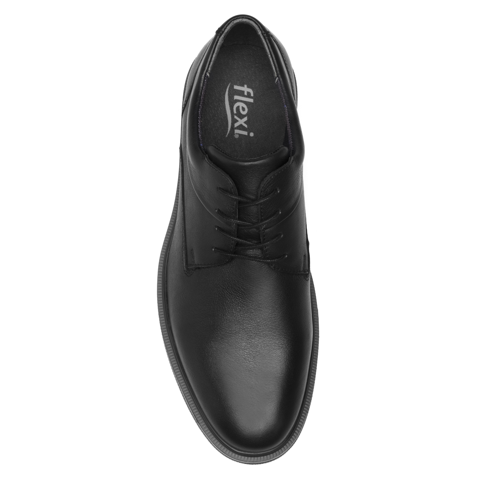 Zapato Negro Clasicos Flexi Hombre Derby 413101 Semi Vestir