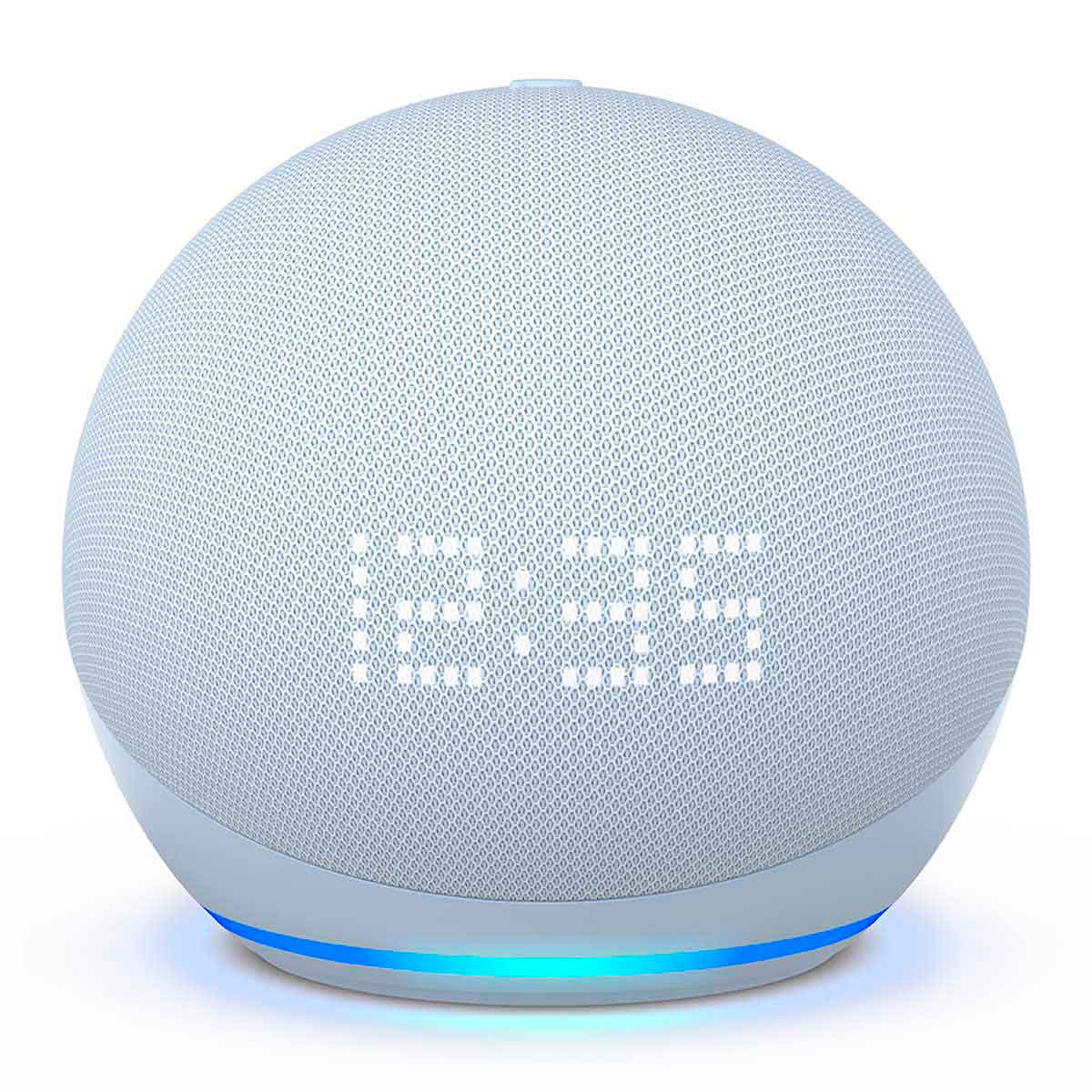 Alexa Amazon C4E8S3 Echo Dot 5TA Genración con Reloj Blanca