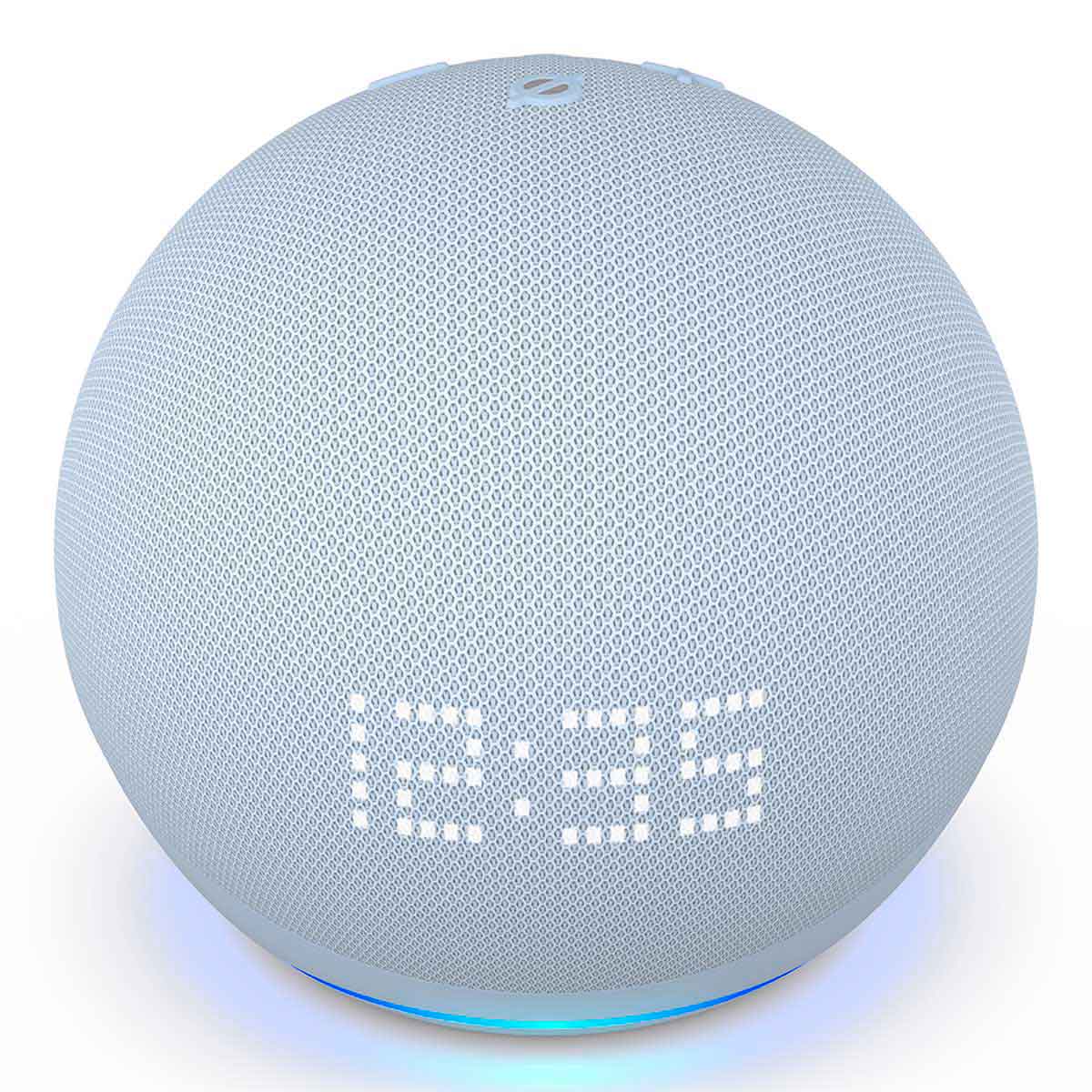 Alexa Amazon C4E8S3 Echo Dot 5TA Genración con Reloj Blanca