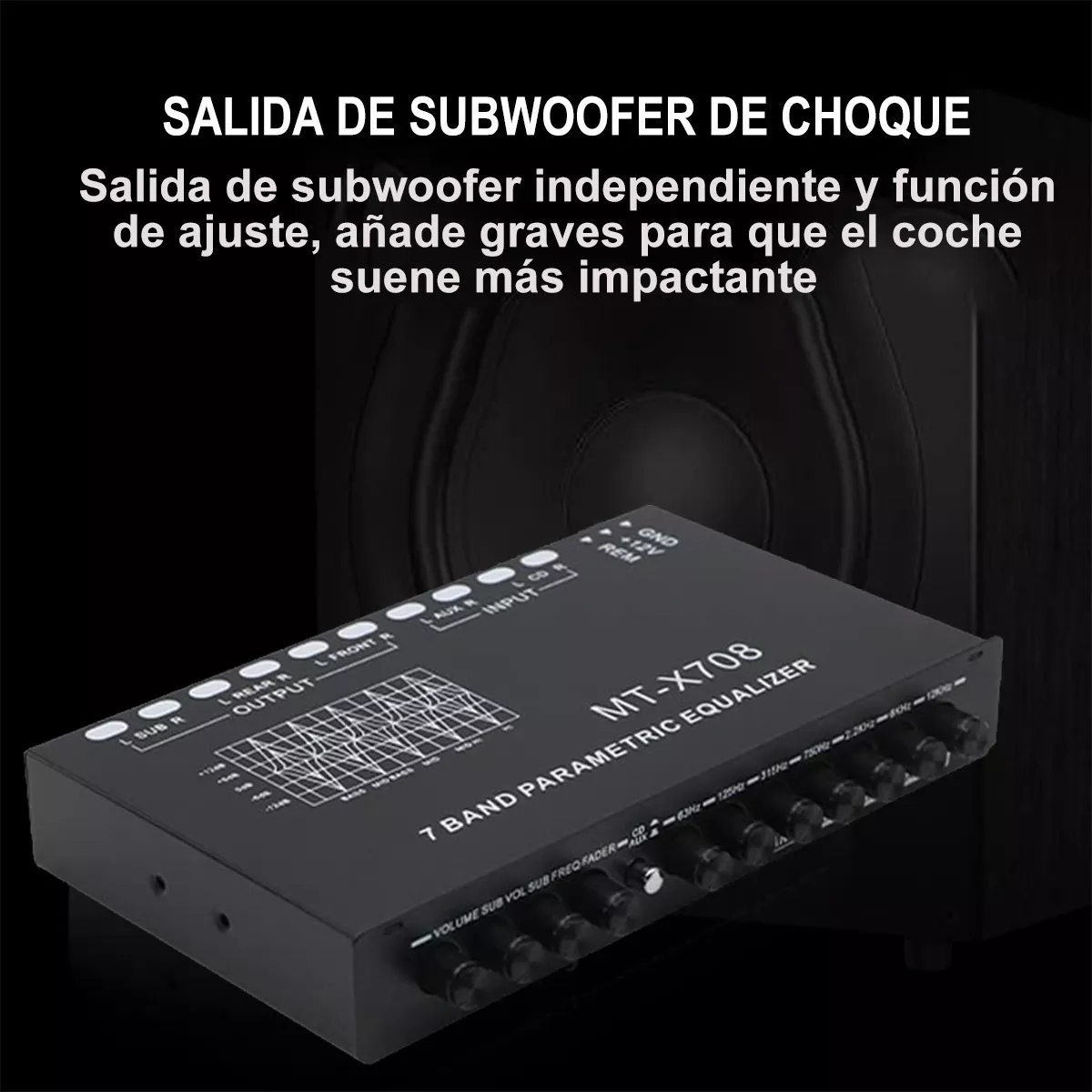 Ecualizador De 7 Bandas Con Epicenter Bass Audiocontrol