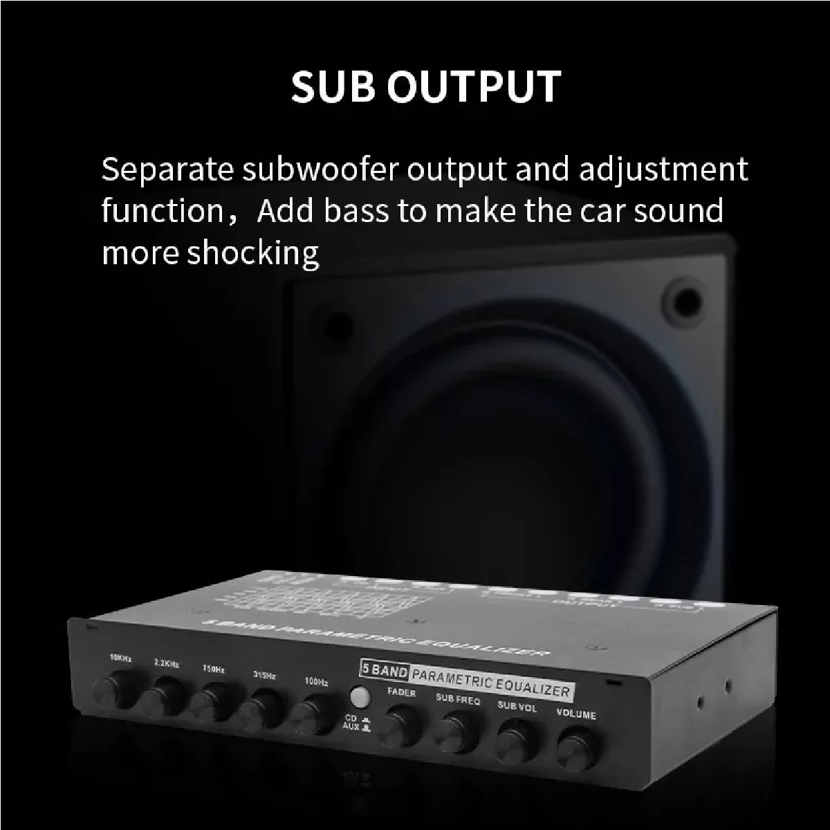 Ecualizador De Coche Ecualizador De 5 Bandas Eq