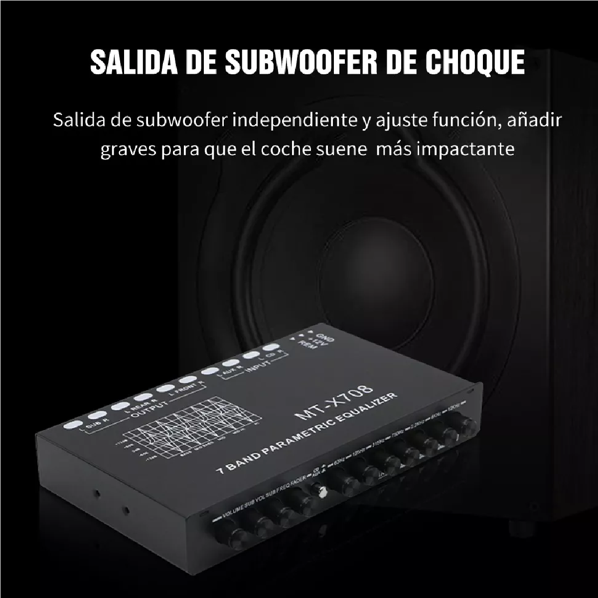 Ecualizador De Coche Ecualizador De 7 Bandas Eq