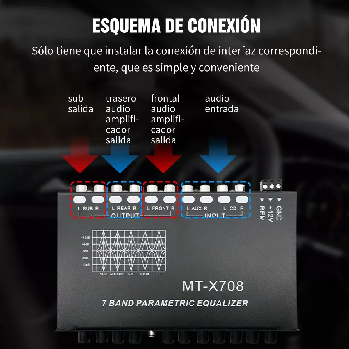 Ecualizador De Coche Ecualizador De 7 Bandas Eq