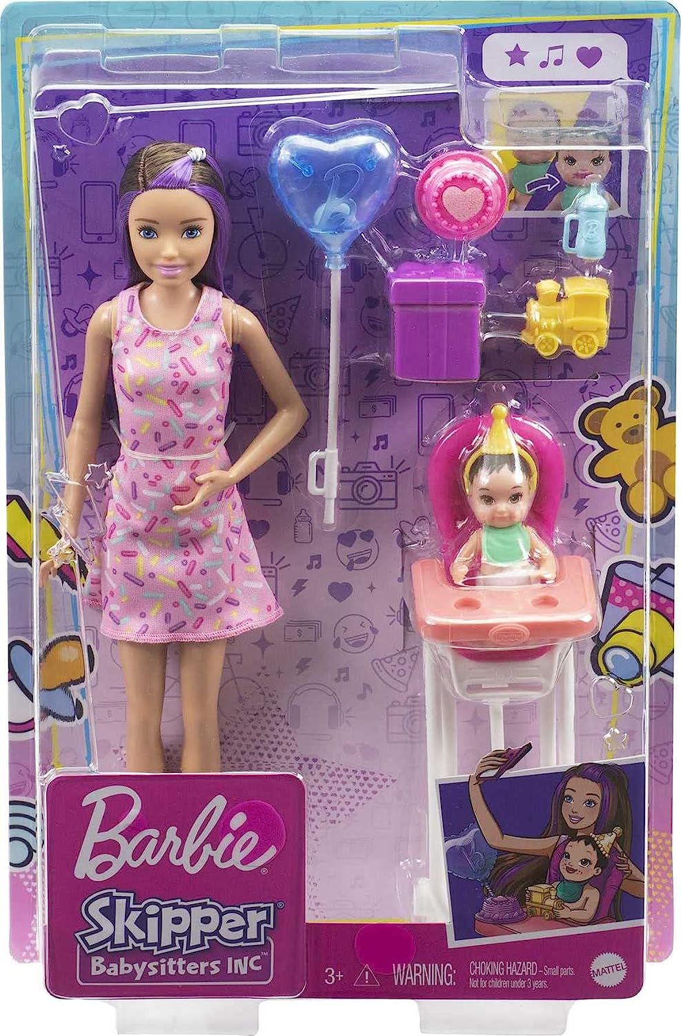 Barbie Muñeca Skipper Niñera Cumpleaños