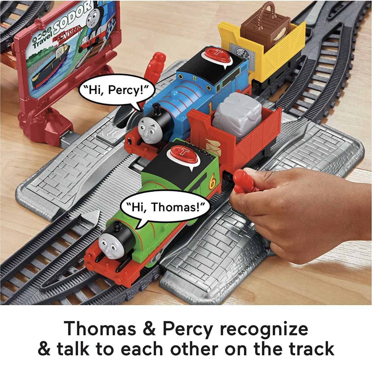 Pista Thomas & Friends Talking Thomas & Percy Train Set Tren