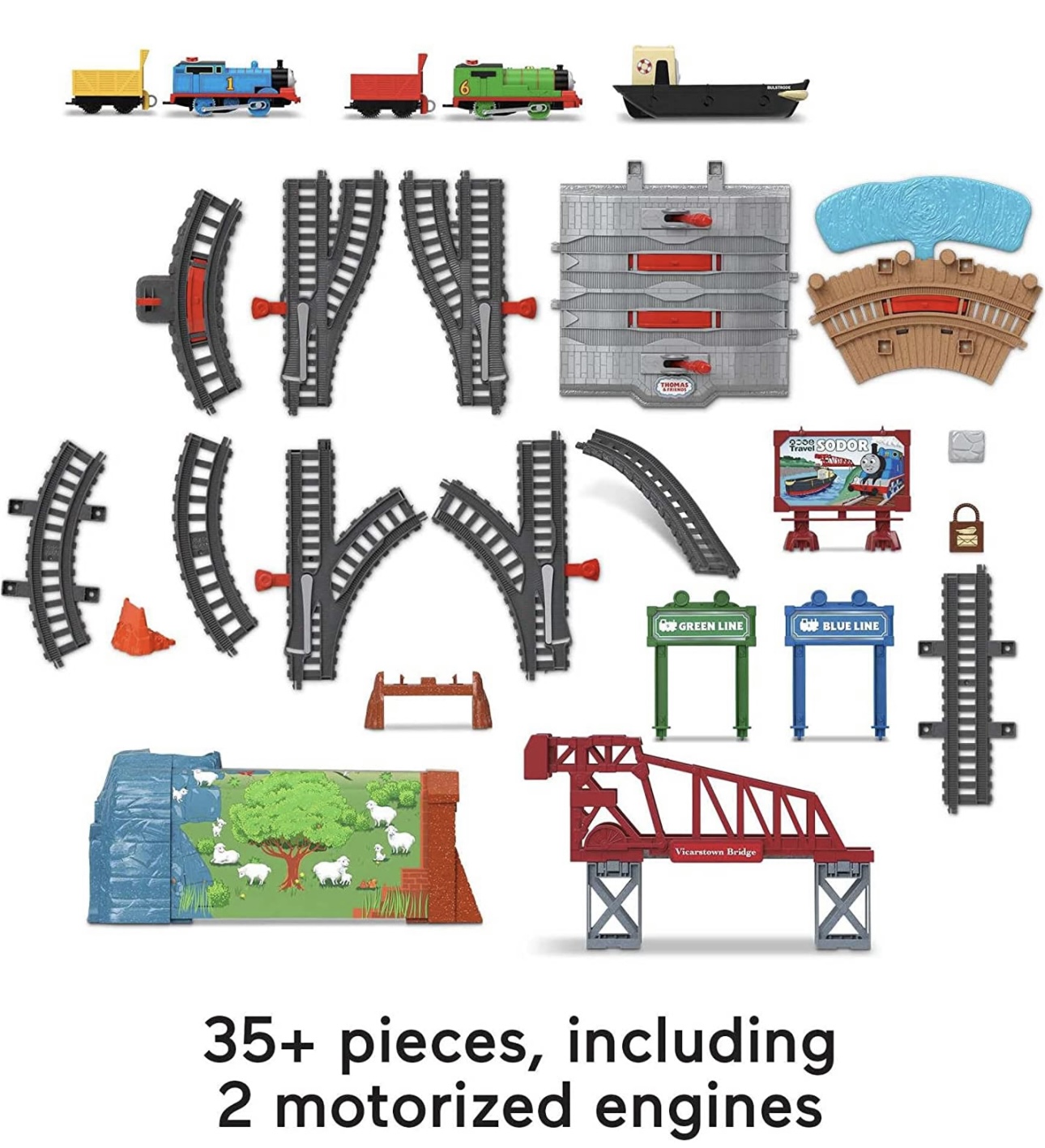 Pista Thomas & Friends Talking Thomas & Percy Train Set Tren